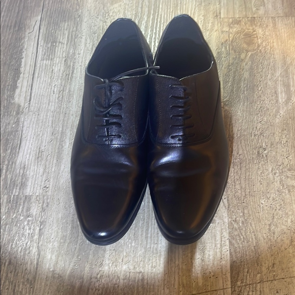 Zara Black Oxford Dress Shoes Sleek Design